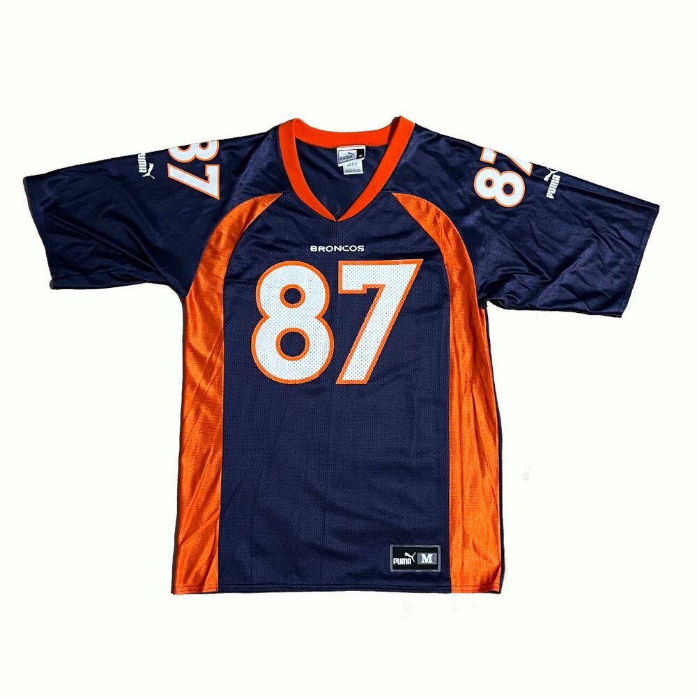 Vintage Puma Ed McCaffrey Denver Broncos NFL Jersey #87 Size M